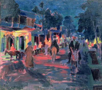 ナイトカフェ、1910年代 作： Nikolai Grigoryev